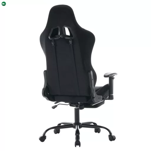 Irodai/gamer szék, fekete Velvet szövet, teherbírás 150 kg, SALOP