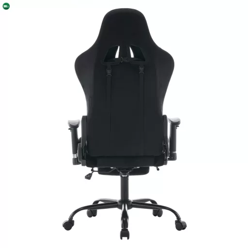 Irodai/gamer szék, fekete Velvet szövet, teherbírás 150 kg, SALOP