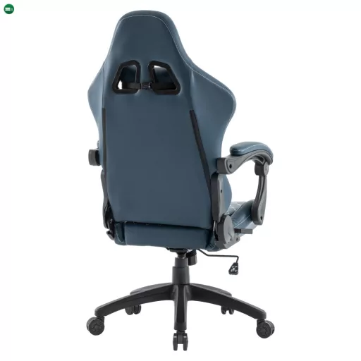 Irodai/gamer szék, kék, teherbírás 150 kg, SAMIE