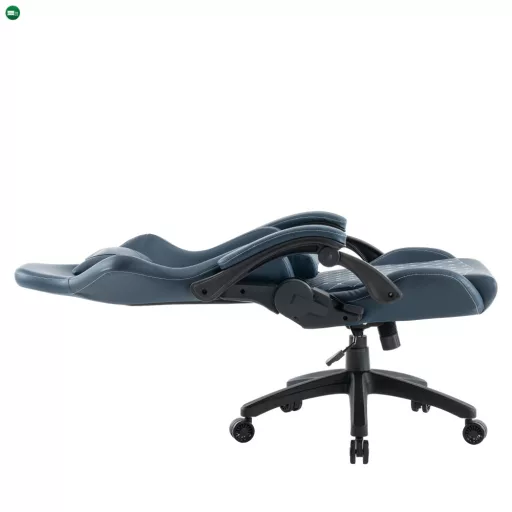 Irodai/gamer szék, kék, teherbírás 150 kg, SAMIE