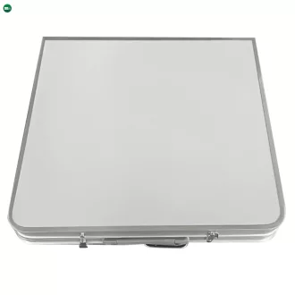   Összecsukható kempingasztal, 120 cm, alumínium/MDF, KEPI TYP 1