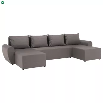   Univerzális ülőgarnitúra, szürkésbézs Taupe, DAKAR NEW U
