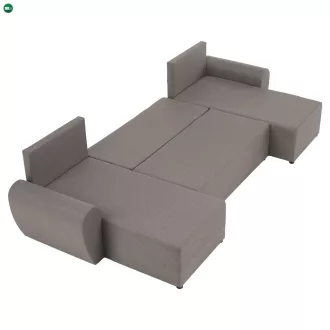   Univerzális ülőgarnitúra, szürkésbézs Taupe, DAKAR NEW U
