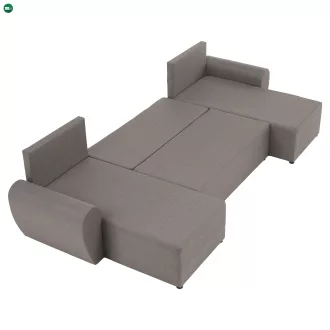   Univerzális ülőgarnitúra, szürkésbézs Taupe, DAKAR NEW U