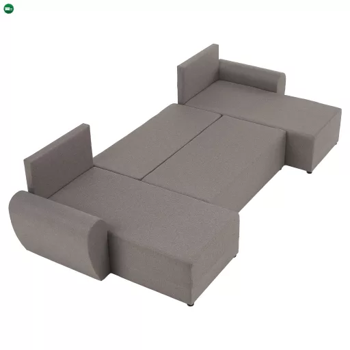 Univerzális ülőgarnitúra, szürkésbézs Taupe, DAKAR NEW U