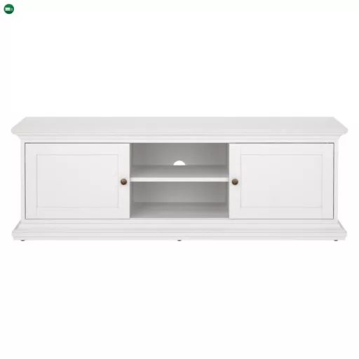 TV-asztal, fehér, PARIS 77810