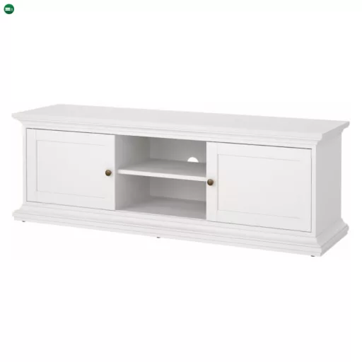 TV-asztal, fehér, PARIS 77810