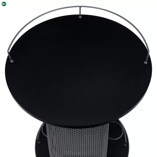 Tálalóasztal, fekete/ezüst, ALADAR NEW