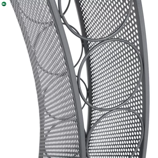 Tálalóasztal, fekete/ezüst, ALADAR NEW