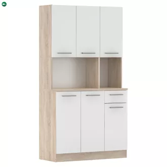 Hatajtós szekrény, sonoma tölgy/fehér, PELION NEW