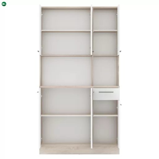 Hatajtós szekrény, sonoma tölgy/fehér, PELION NEW