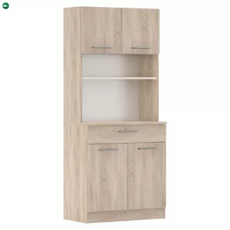 Négyajtós szekrény, sonoma tölgy, DOMIS NEW