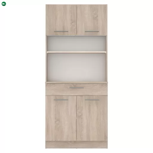 Négyajtós szekrény, sonoma tölgy, DOMIS NEW