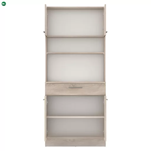 Négyajtós szekrény, sonoma tölgy, DOMIS NEW