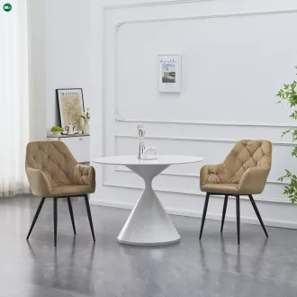 Design fotel, bézs Velvet szövet, VERIO NEW