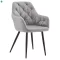 Design fotel, szürke Velvet szövet, VERIO NEW