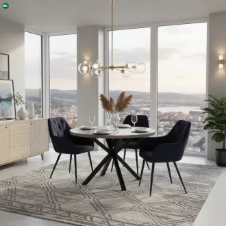 Design fotel, fekete Velvet szövet, VERIO NEW