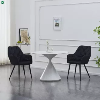 Design fotel, fekete Velvet szövet, VERIO NEW