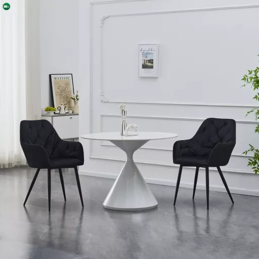Design fotel, fekete Velvet szövet, VERIO NEW