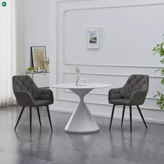 Design fotel, sötétszürke Velvet szövet, VERIO NEW