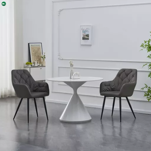 Design fotel, sötétszürke Velvet szövet, VERIO NEW