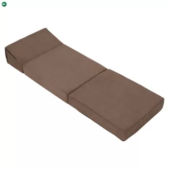   Összecsukható matrac/fotel, 2 az 1-ben, világosbarna, MALEN