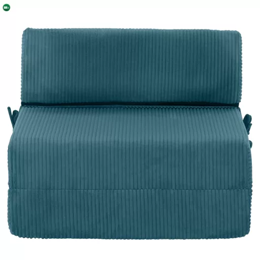 Összecsukható matrac/fotel, 2 az 1-ben, petróleum, MALEN