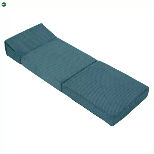 Összecsukható matrac/fotel, 2 az 1-ben, petróleum, MALEN