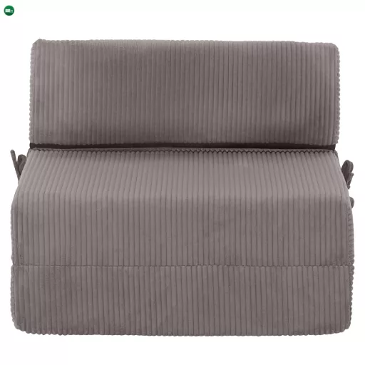 Összecsukható matrac/fotel, 2 az 1-ben, szürke, MALEN