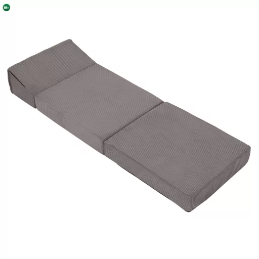 Összecsukható matrac/fotel, 2 az 1-ben, szürke, MALEN