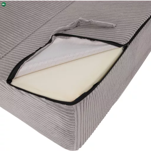 Összecsukható matrac/fotel, 2 az 1-ben, szürke, MALEN