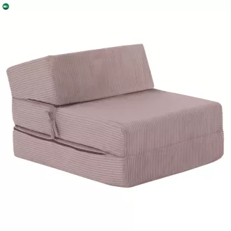 Összecsukható matrac/fotel, 2 az 1-ben, rózsaszín, MALEN
