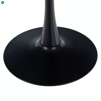   Étkezőasztal, tölgy/fekete, átmérő 110 cm, REVENTON NEW
