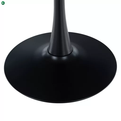 Étkezőasztal, tölgy/fekete, átmérő 110 cm, REVENTON NEW