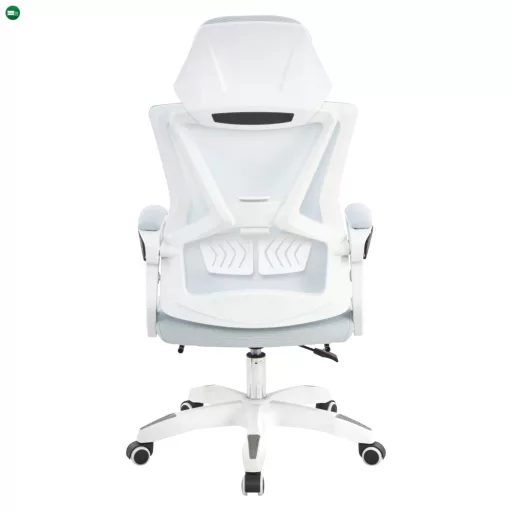 Irodai szék, világosszürke/fehér, teherbírás 150 kg, MALVIN