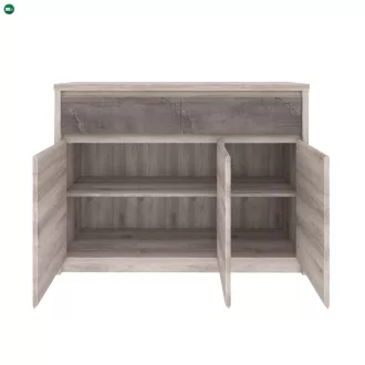 Komód 3D2S, nairobi gesztenye/onix, JESI NEW