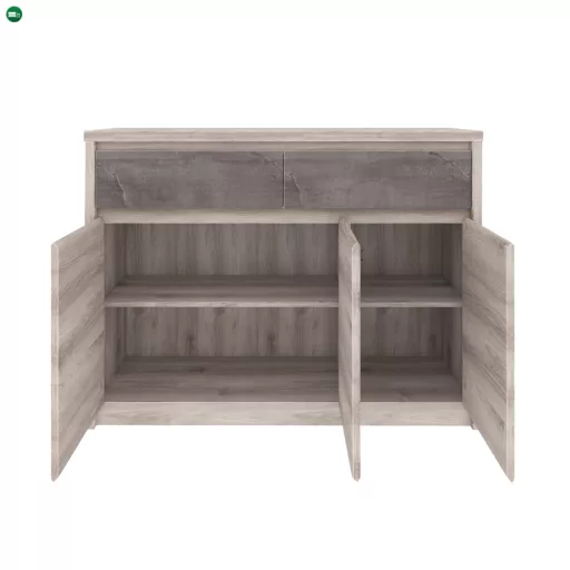 Komód 3D2S, nairobi gesztenye/onix, JESI NEW