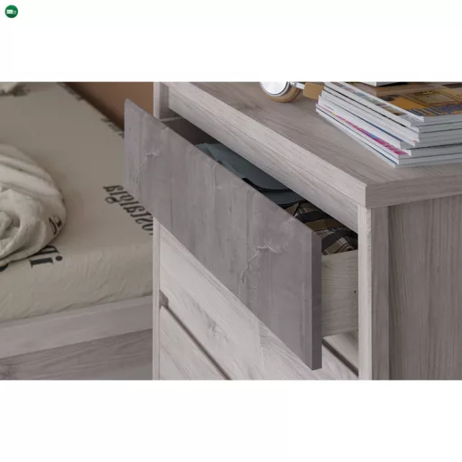 Komód 4S, nairobi gesztenye/onix, JESI NEW