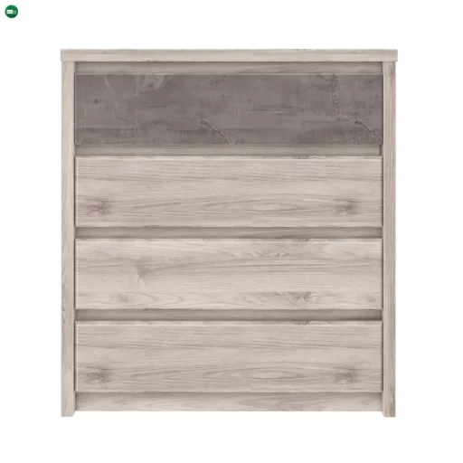 Komód 4S, nairobi gesztenye/onix, JESI NEW