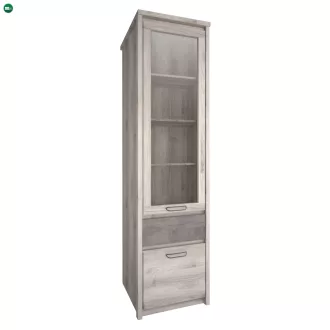 Vitrin 1D1W1S, nairobi gesztenye/onix, JESI NEW