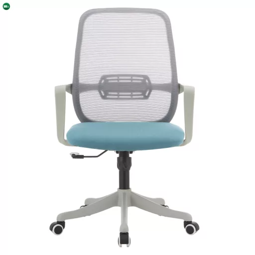 Irodai szék, szürke/kék, DERVIN