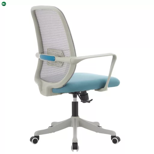 Irodai szék, szürke/kék, DERVIN