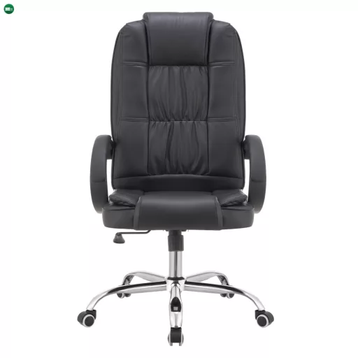 Irodai szék, fekete ekobőr, MADOX NEW