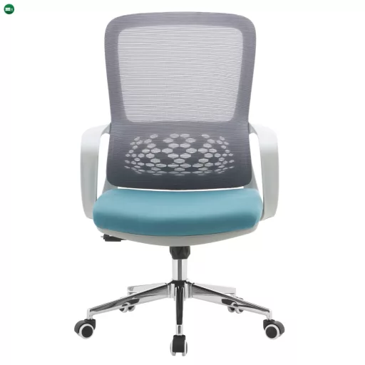 Irodai szék, szürke/kék, FOSTER TYP 2