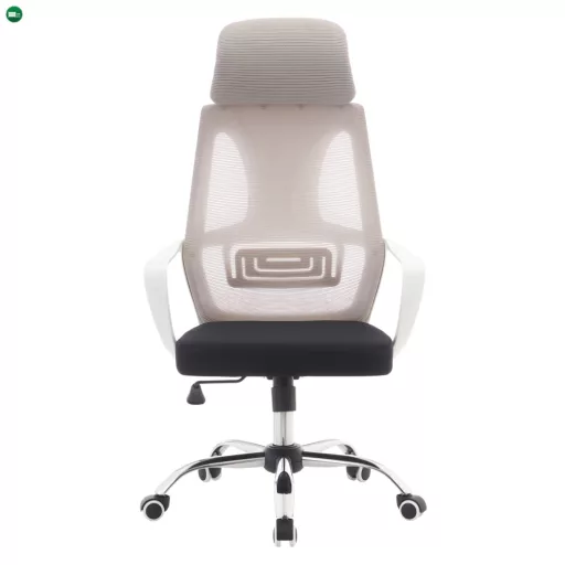 Irodai szék, szürke/fekete/fehér, TAXIS 2 NEW