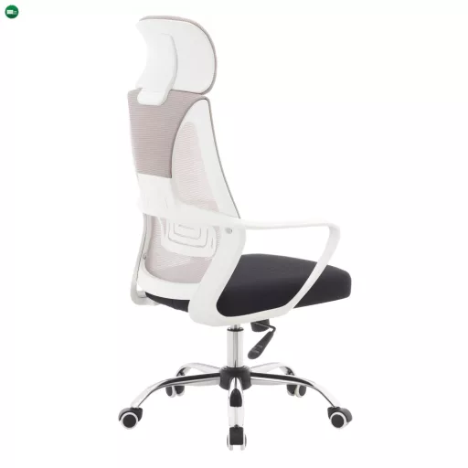 Irodai szék, szürke/fekete/fehér, TAXIS 2 NEW