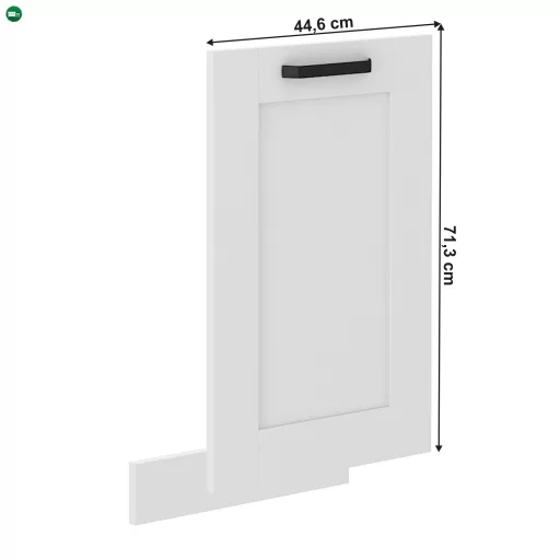 Ajtó mosogatógéphez, fehér/fehér, LULA ZM 713x446