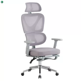 Irodai szék, szürke/króm, DEMOS