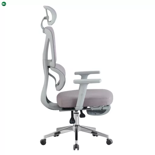 Irodai szék, szürke/króm, DEMOS