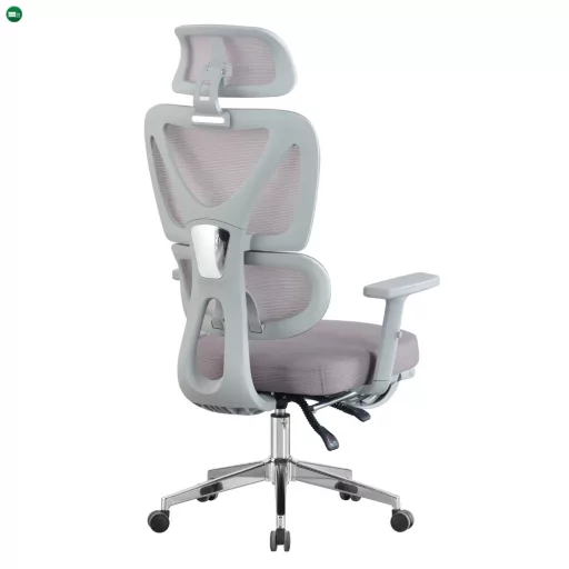 Irodai szék, szürke/króm, DEMOS